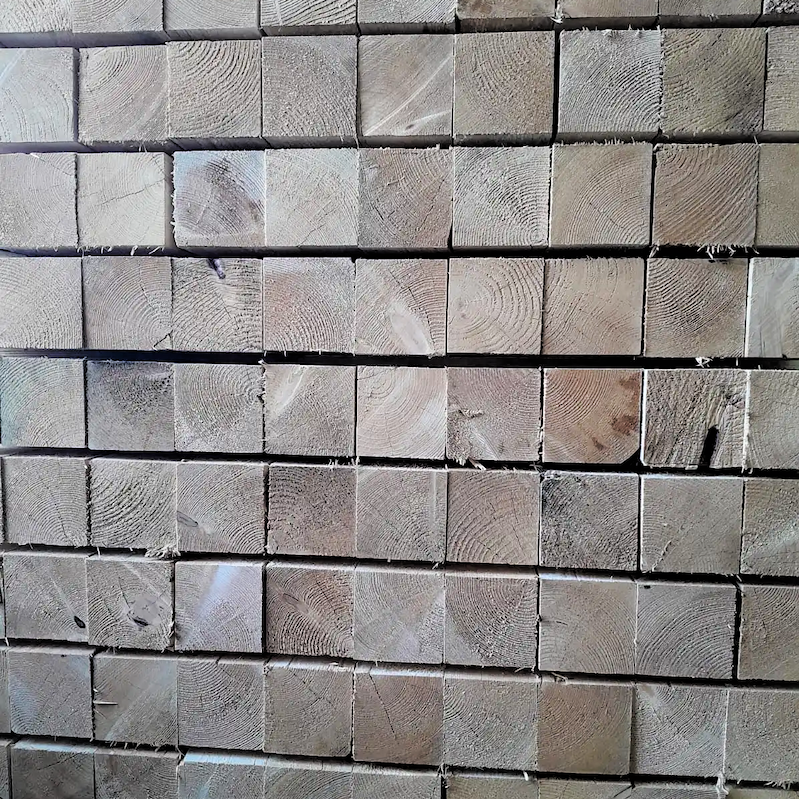 Stavební hranol (trám) 100x100x3000 mm smrkový nehoblovaný – cena za kus
